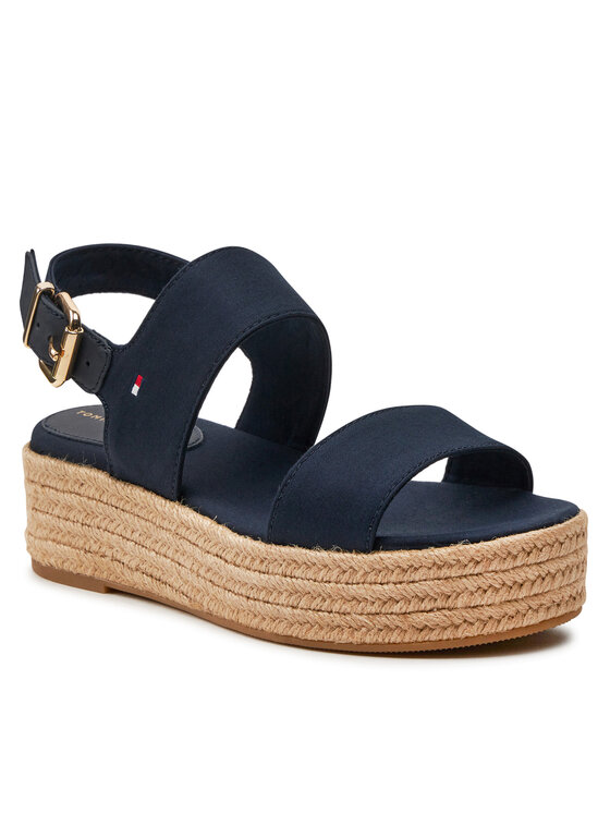 Tommy Hilfiger Tommy Hilfiger Espadryle FW0FW07885 Granatowy