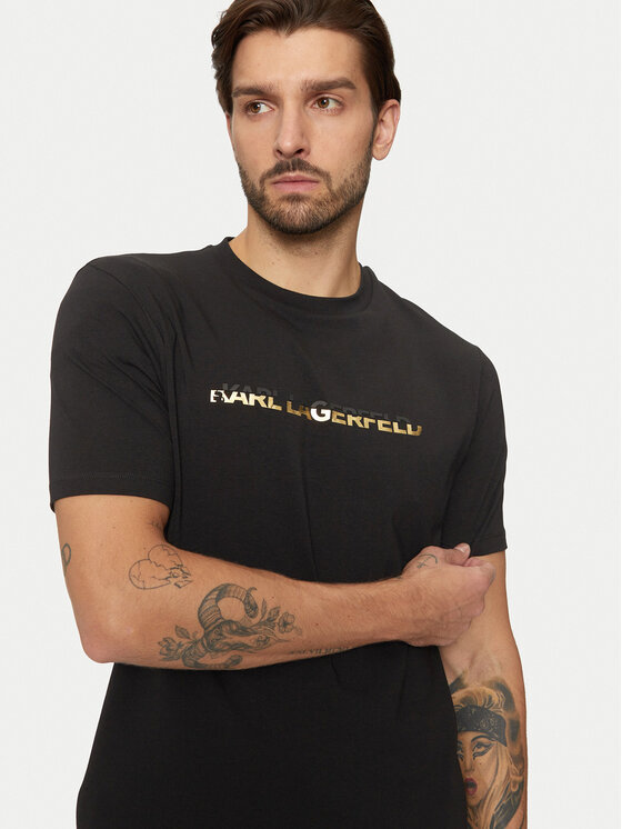 KARL LAGERFELD KARL LAGERFELD T-Shirt 755462 551235 Czarny Regular Fit