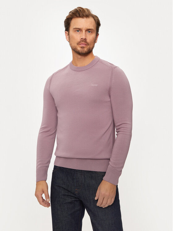 Boss Maglione Avac_C 50501762 Viola Regular Fit, taglia : XXL