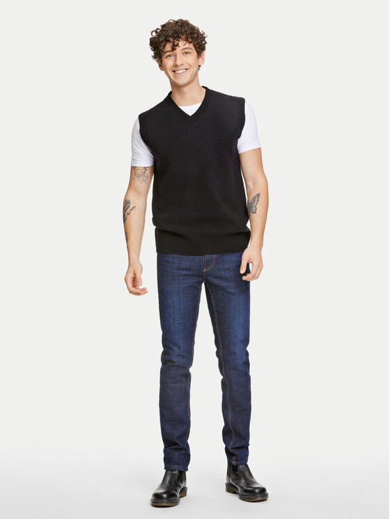 Lindbergh Lindbergh Džemper 30-800221 Crna Relaxed Fit