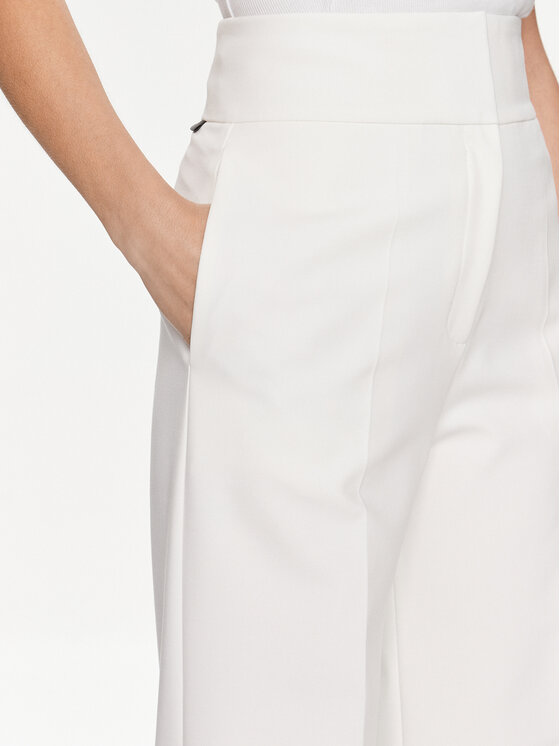 HUGO Hugo Текстилни панталони Himia 50513960 Бял Regular Fit