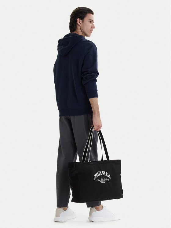 Calvin Klein Geantă Graphic Capsule Tote LV04D3348G Negru