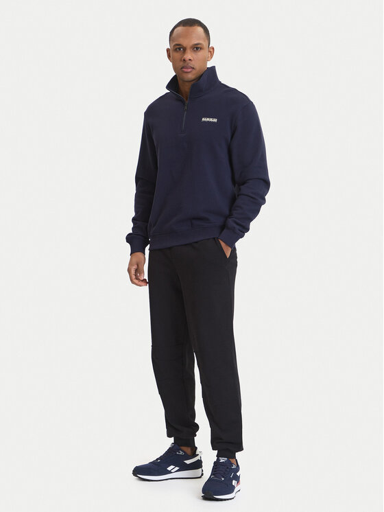 Napapijri Napapijri Felpa B-Small Box Hz NP0A88TO Blu scuro Relaxed Fit