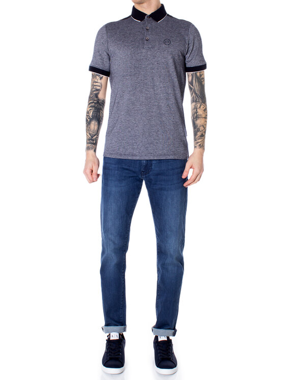 Armani Exchange Armani Exchange Polo 8NZF76 Z8M5Z Blu Casual Fit