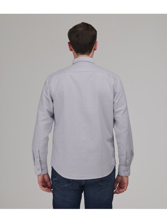 Lee Cooper Lee Cooper Koszula jeansowa VAN Szary Regular Fit