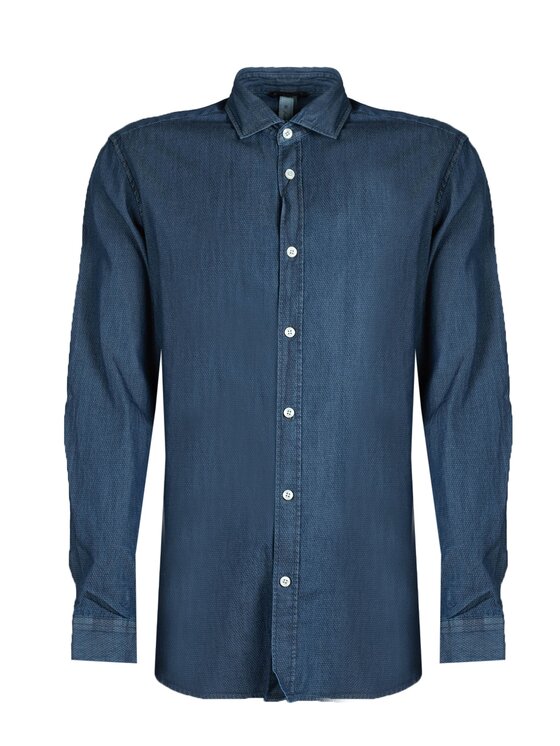 Antony Morato Antony Morato Πουκάμισο MMSL00520 FA400019 Μπλε Regular Fit