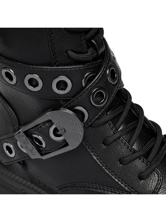 Buffalo Buffalo Bakancs Gospher Lace Up Mid 1622351 Fekete