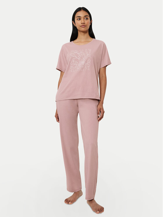 Triumph Triumph Koszulka piżamowa Mix & Match 10218281 Różowy Relaxed Fit