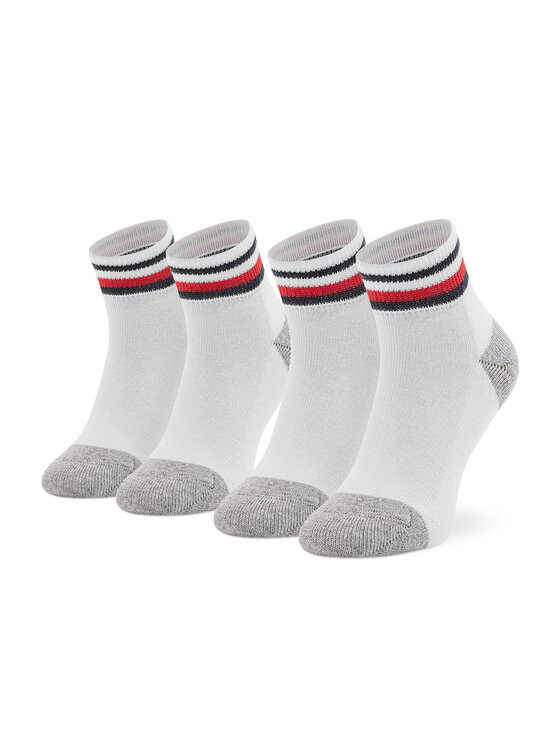 Tommy Hilfiger Tommy Hilfiger 2er-Set hohe Kindersocken 100001501 Weiß