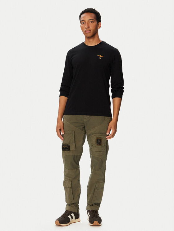 Aeronautica Militare Aeronautica Militare Longsleeve 262TS2390UJ00372 Nero Regular Fit