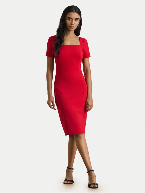 LAUREN RALPH LAUREN LAUREN RALPH LAUREN Sukienka koktajlowa 253P08759002 Czerwony Slim Fit