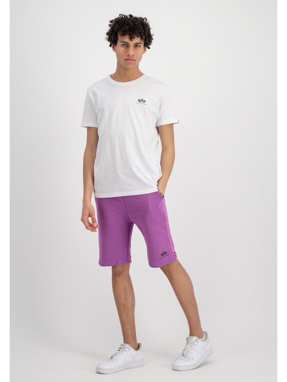 Alpha Industries Alpha Industries Szorty sportowe Basic Small Logo Short Czerwony Regular Fit