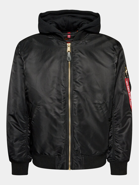 Alpha Industries Alpha Industries Bunda bomber Ma-1 ZH Back Emb 138105 Černá Regular Fit