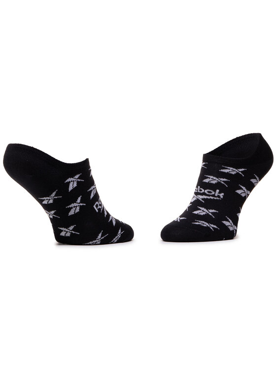Reebok Reebok Set 3 perechi de șosete scurte unisex Cl Fo Invisible Sock 3P GG6679 Negru