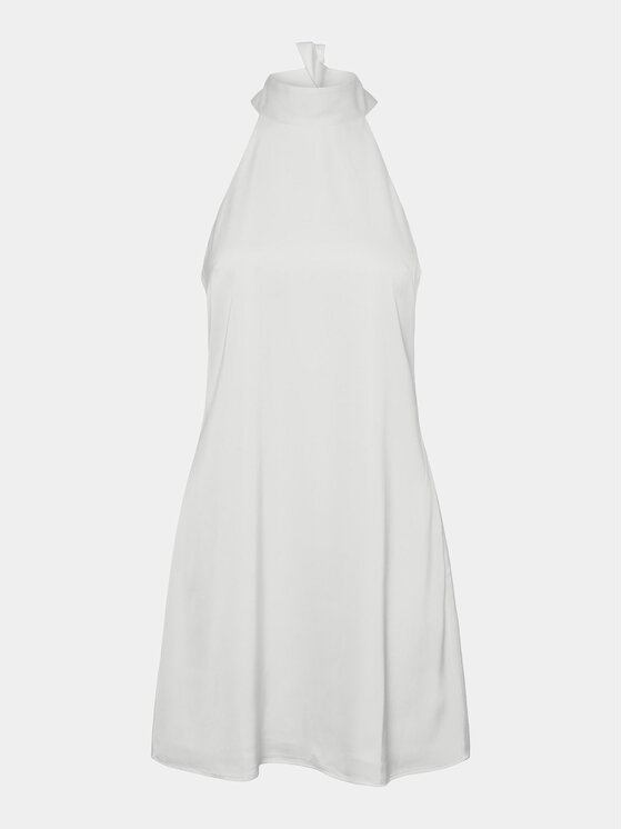 YAS YAS Коктейльна сукня Dottea 26032326 Білий Slim Fit