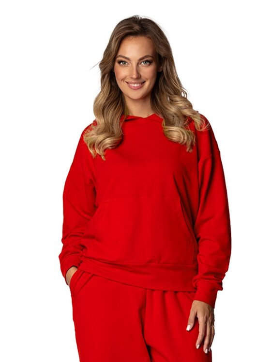 DKaren Sport DKaren Sport Bluza DK-K-B8 Czerwony Regular Fit