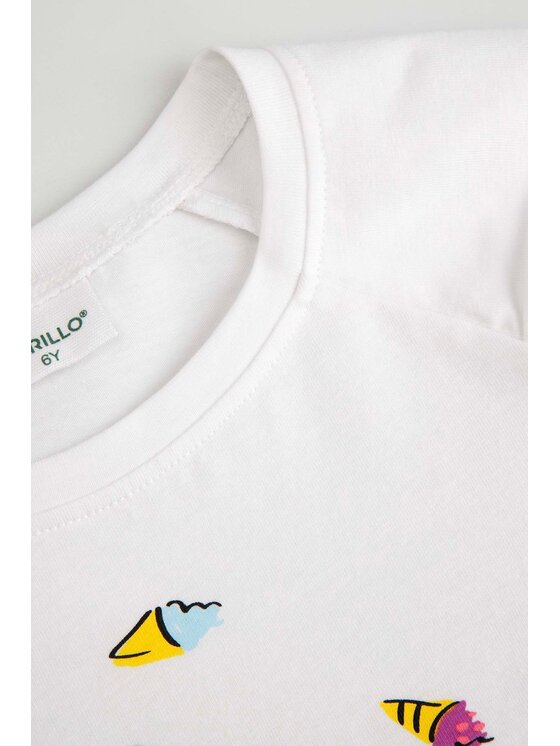 Coccodrillo Coccodrillo T-Shirt WC6143204QGK-001 Bílá Regular Fit
