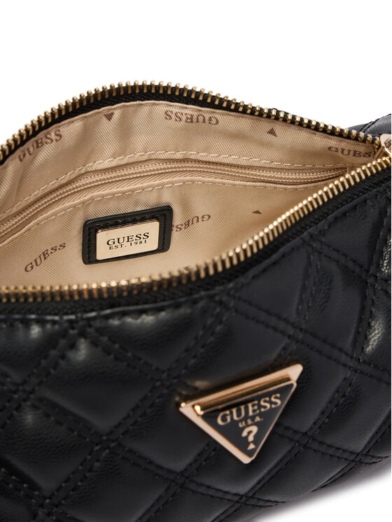 Guess Guess Ročna torba Giully II Mini HWQG96 73720 Črna