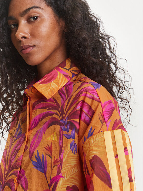 adidas adidas Camicia FARM Premium JD6281 Arancione Loose Fit