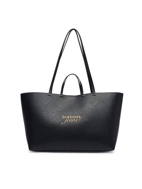 Tommy Jeans Ročna torba Tjw Must Tote AW0AW19051 Črna
