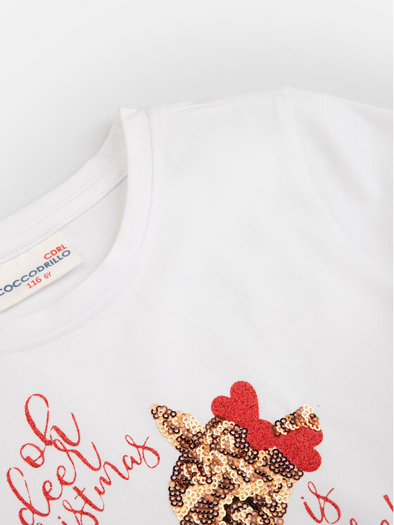 Coccodrillo Coccodrillo Blusa ZC3143114MER Bianco Regular Fit