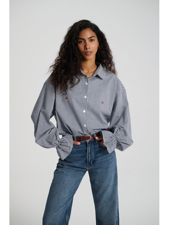 Le Songe Le Songe Koszula MERY CHERRY Granatowy Oversize