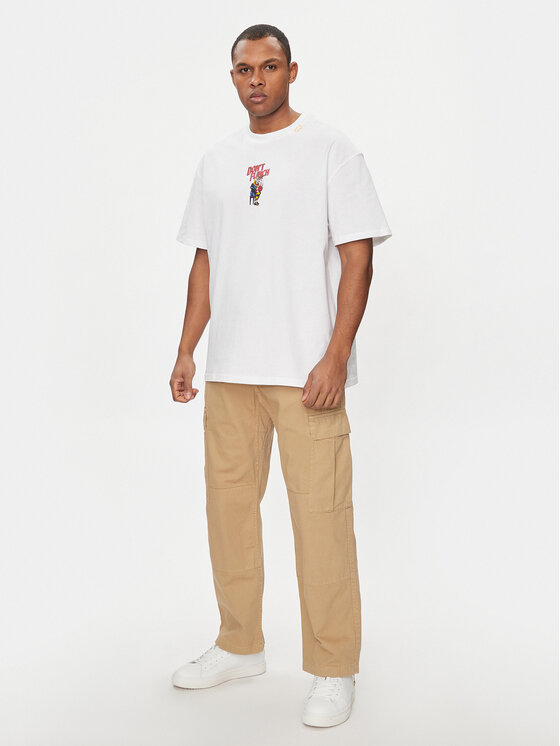 Puma Puma Тишърт The Joker 624748 Бял Relaxed Fit