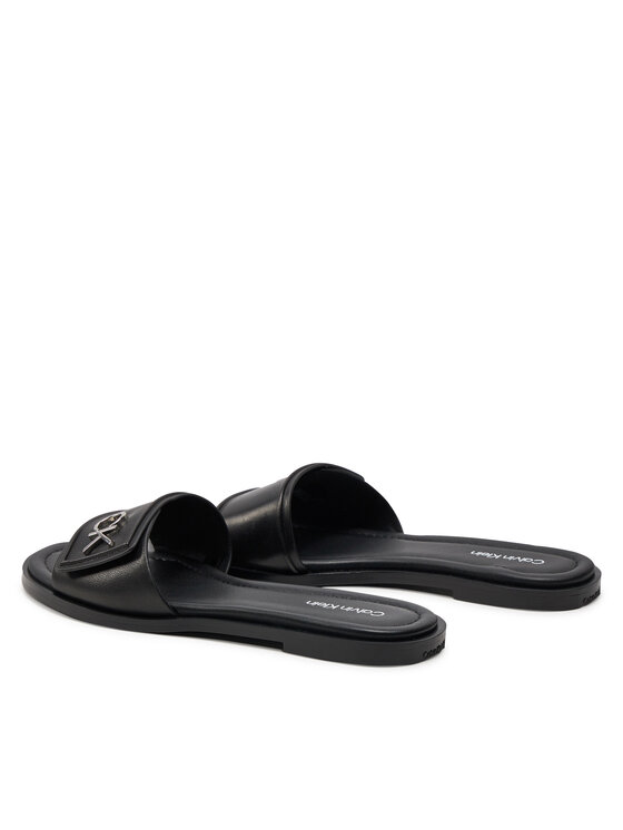 Calvin Klein Calvin Klein Šľapky Flat Slide Relock Lth HW0HW01939 Čierna