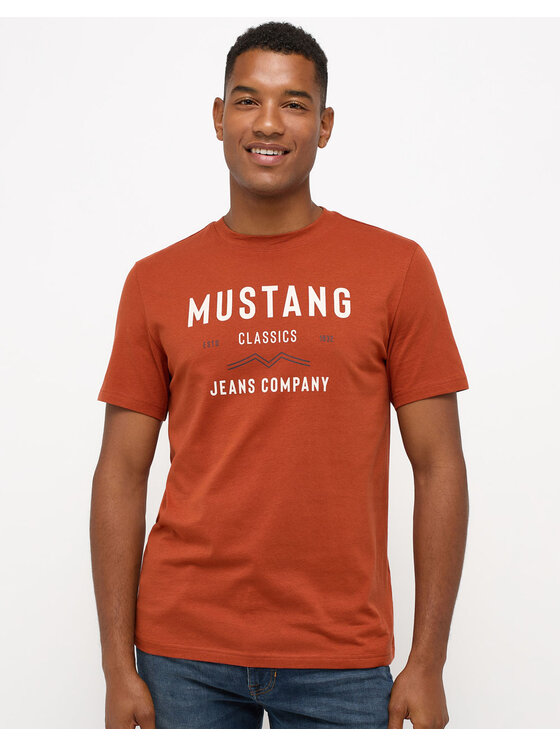 Mustang Mustang T-Shirt 4058823559980 Niebieski Regular Fit