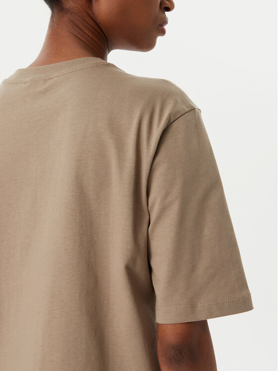 Guess Guess T-Shirt V4YI06 I3Z14 Μπεζ Regular Fit