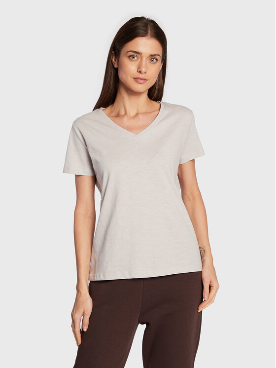 4F 4F T-Shirt H4Z22-TSD352 Szary Oversize