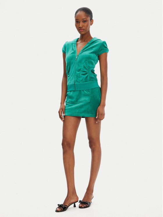 Juicy Couture Juicy Couture Pluus Heritage JCGAS125021 Roheline Slim Fit