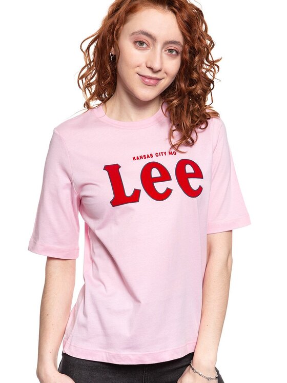 Lee Lee T-shirt TEE Rosa Regular Fit