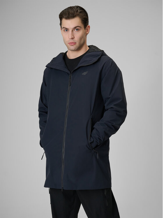 4F 4F Parka EVERYDAY ACTIVE Czarny Regular Fit
