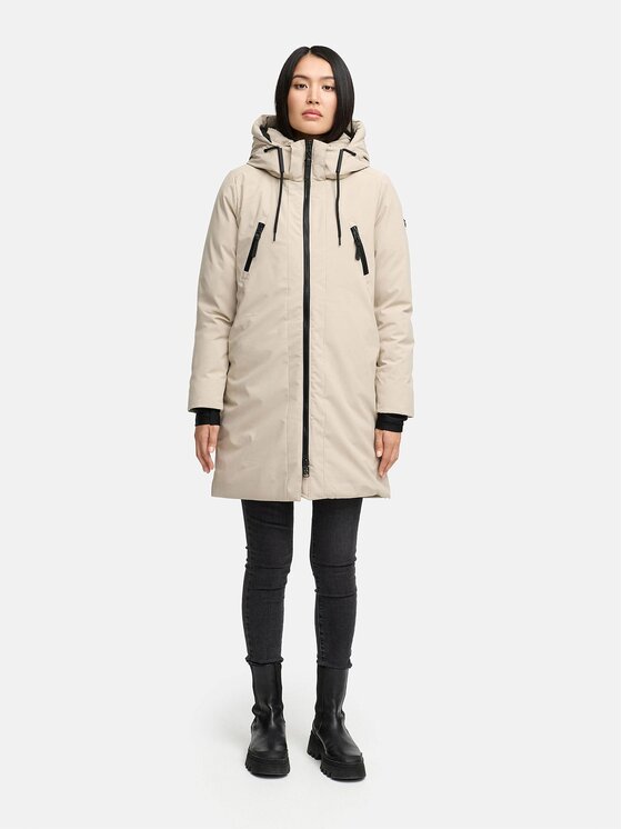 Navahoo Navahoo Kurtka zimowa Winterzart Szary Regular Fit