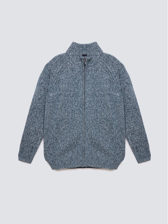 BIG STAR BIG STAR Kardigan DIONIS Niebieski Basic Fit