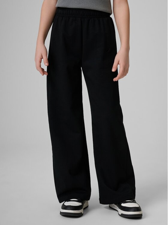 4F 4F Pantaloni da tuta 4FJRSS26TTROF1918-20S Nero Regular Fit