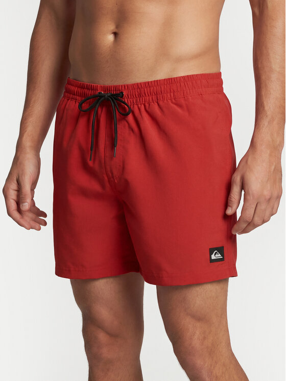 Quiksilver Quiksilver Plavecké šortky Everyday Solid Volley 15 EQYJV04120 Červená Regular Fit