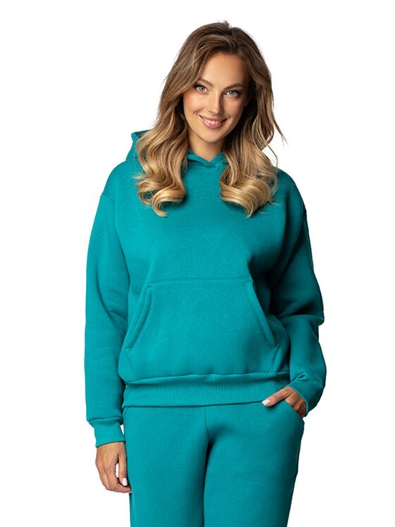 DKaren Sport DKaren Sport Bluza DK-K-B6 Turkusowy Regular Fit