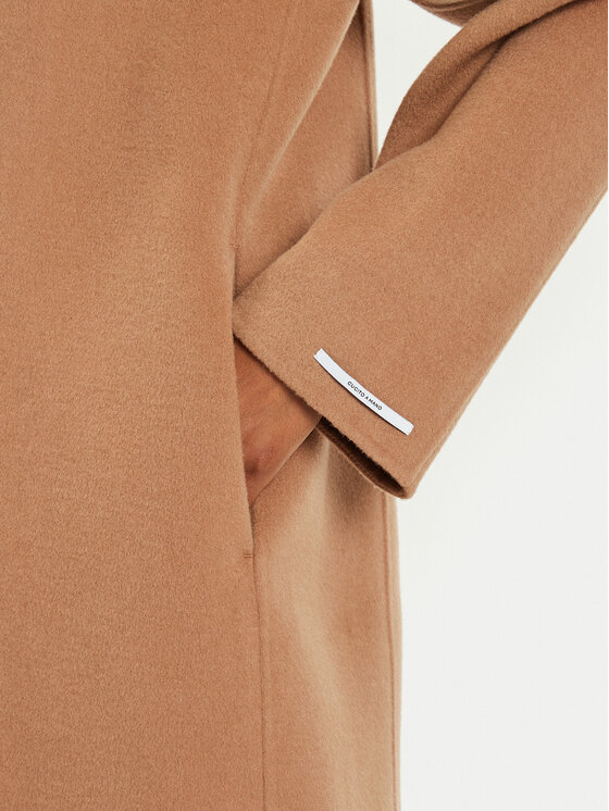 Marella Marella Cappotto di lana Won 2423016041 Marrone Regular Fit