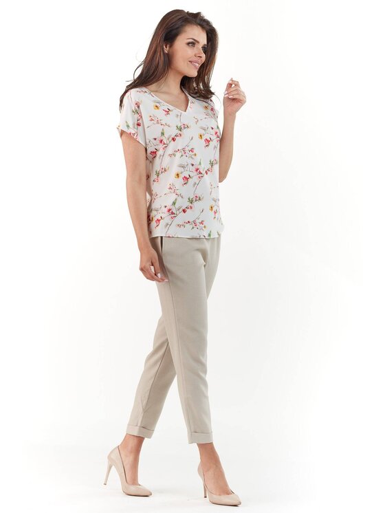 Infinite You Infinite You Bluzka M173 Écru Basic Fit