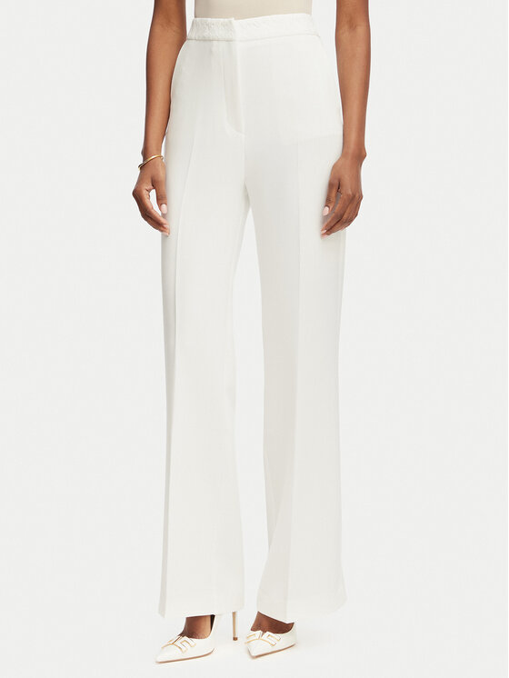 Morgan Pantaloni din material 261-PANA.F Alb Bootcut Fit