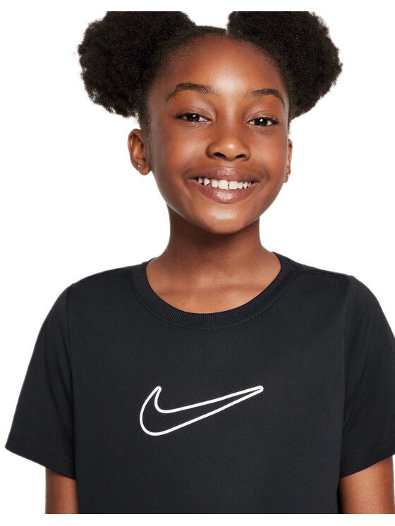 Nike Nike T-Shirt One Fitted Czarny Regular Fit