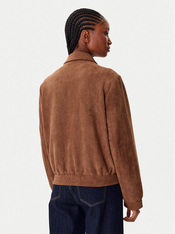 Morgan Morgan Jacke aus Kunstleder 252-GPOKEL Braun Regular Fit