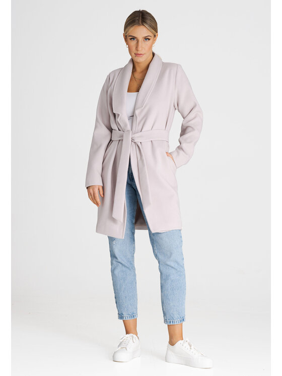 FIGL FIGL Παλτό M990 Μπεζ Regular Fit