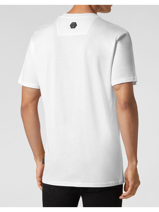 PHILIPP PLEIN PHILIPP PLEIN T-Shirt 1195 Biały Regular Fit
