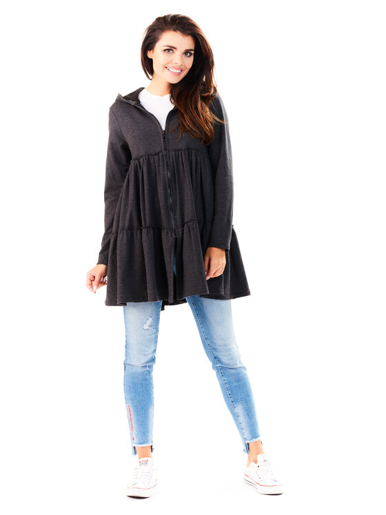 Infinite You Infinite You Mikina M139 Šedá Basic Fit