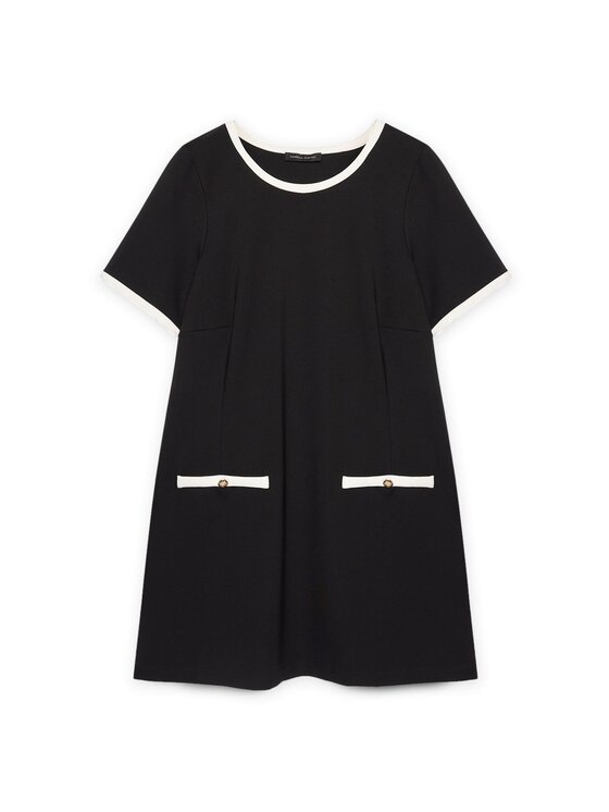 Fiorella Rubino Fiorella Rubino Vestito da giorno 7038T001682N033 Nero A-Line Fit