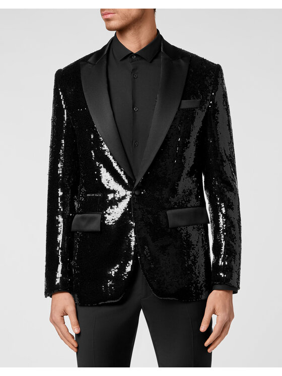 PHILIPP PLEIN PHILIPP PLEIN Giacca da abito 3611 Nero Fitted Fit