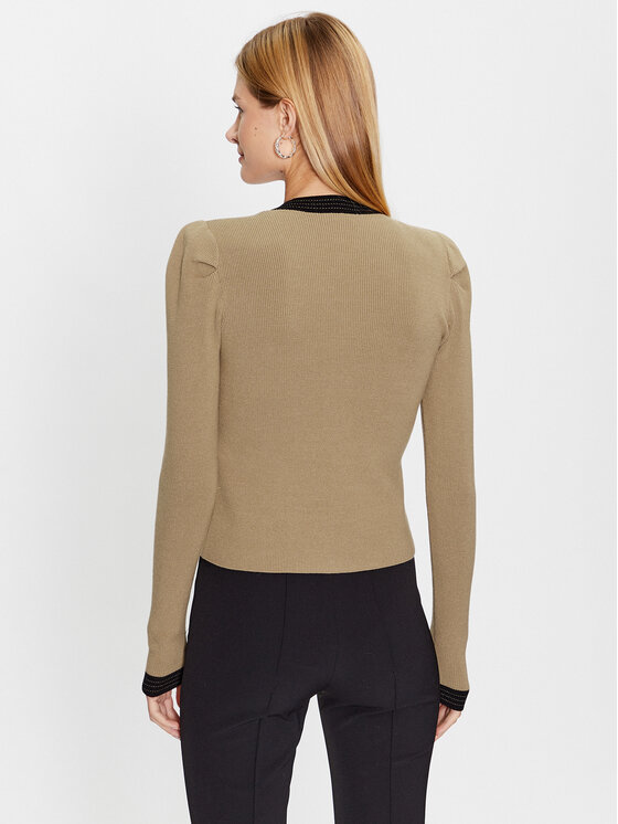 Liu Jo Liu Jo Strickjacke CF3015 MS99E Braun Regular Fit